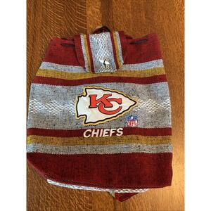 Kansas City Chiefs Woven Backpack Red,Gold, Black, White Arrowhead Logo